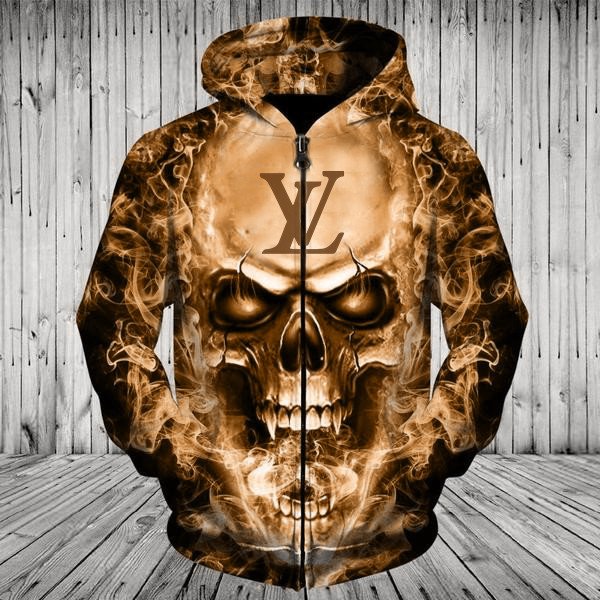 Skull Louis Vuitton Hoodie Skull Louis Vuitton Hoodie