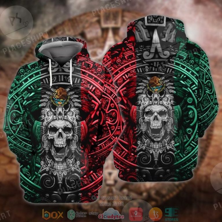 Skull-Mexican-Tribal-3D-Shirt-Hoodie-2