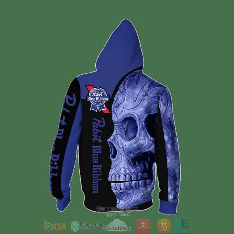 Skull-Pabst-Blue-Ribbon-3D-Shirt-Hoodie-2