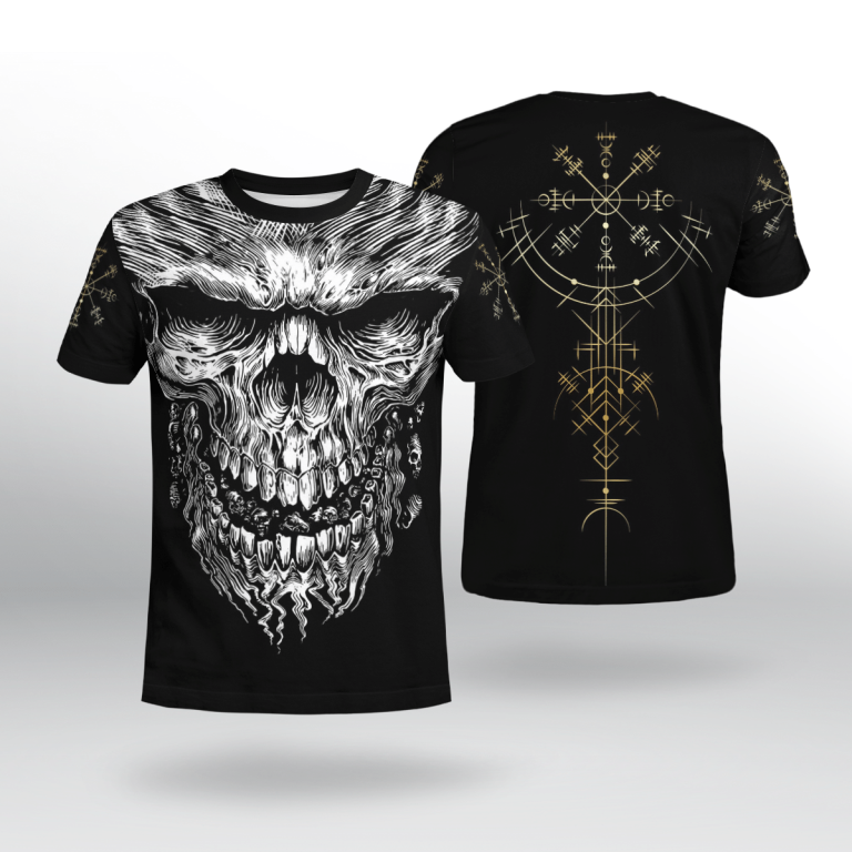 Skull-Vegvisir-3D-Shirt-Hoodie-2