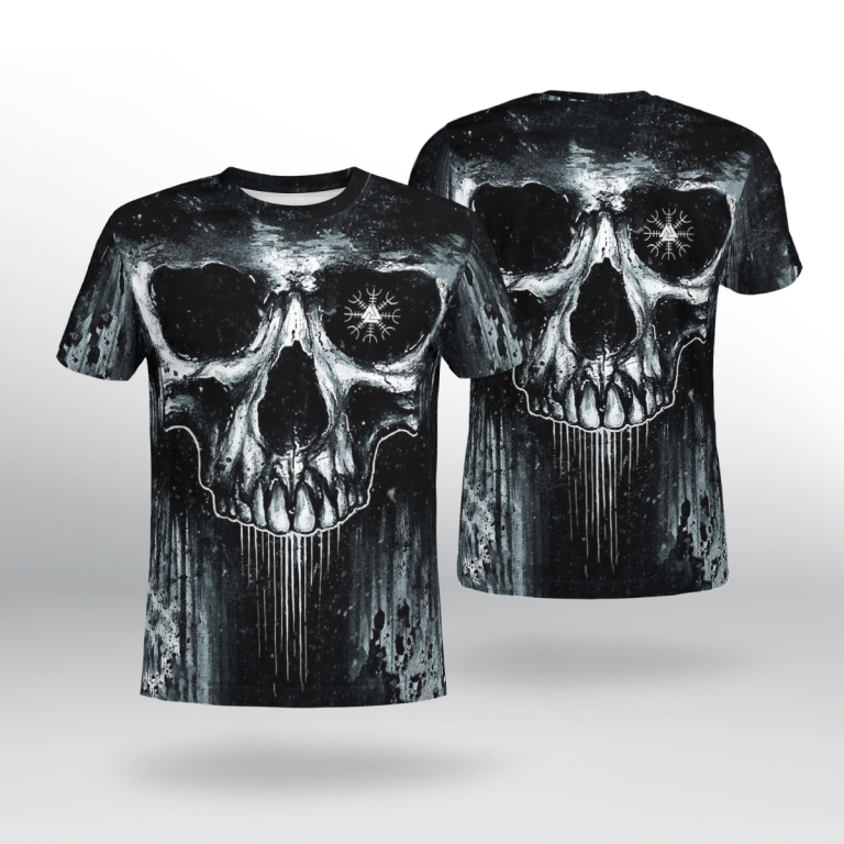 Skull-Viking-Valknut-3D-Shirt-Hoodie-2