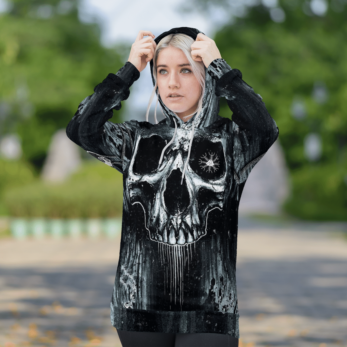 Skull Viking Valknut 3D Shirt Skull Viking Valknut 3D Shirt
