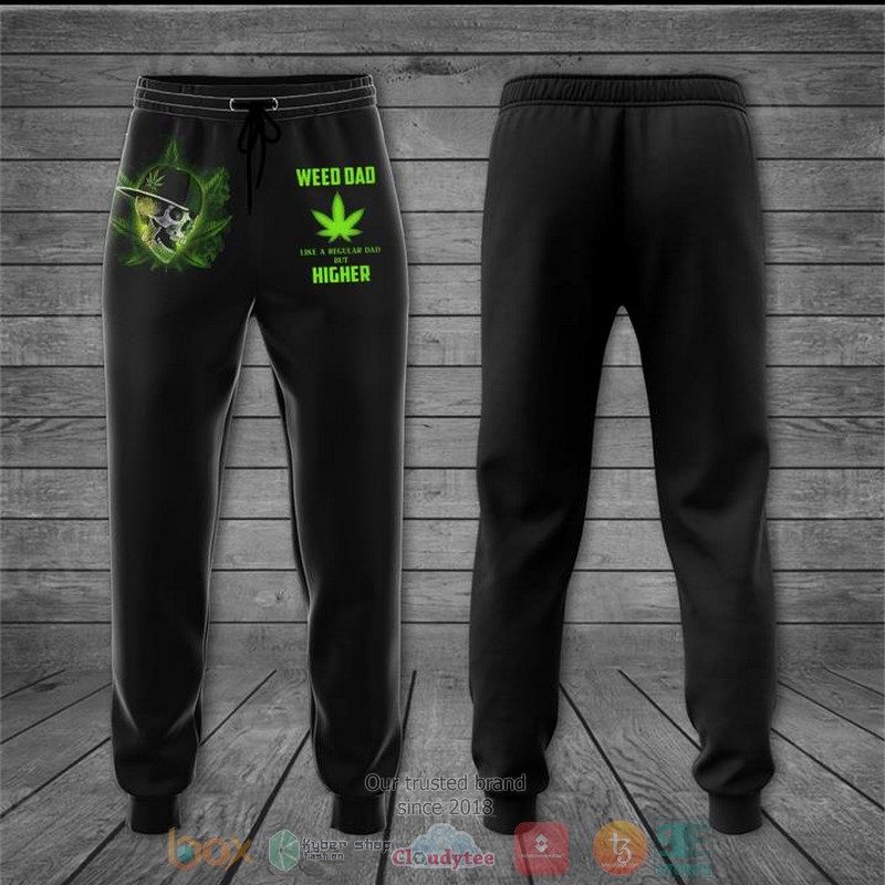 Skull Weed Dad Like A Regular Dad But Higher 3D Hoodie Skull Weed Dad Like A Regular Dad But Higher 3D Hoodie
