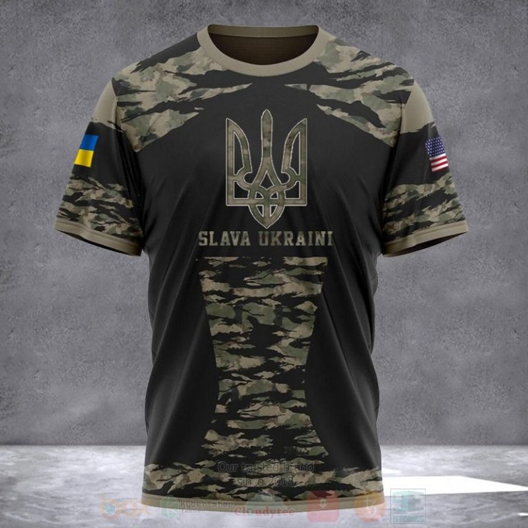 Slava-Ukraini-American-Ukrainian-Flag-Trident-Ukraine-3D-Hoodie-Shirt-2