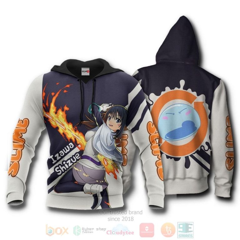 Slime-Izawa-Shizue-Tensura-Anime-3D-Hoodie-Bomber-Jacket-3