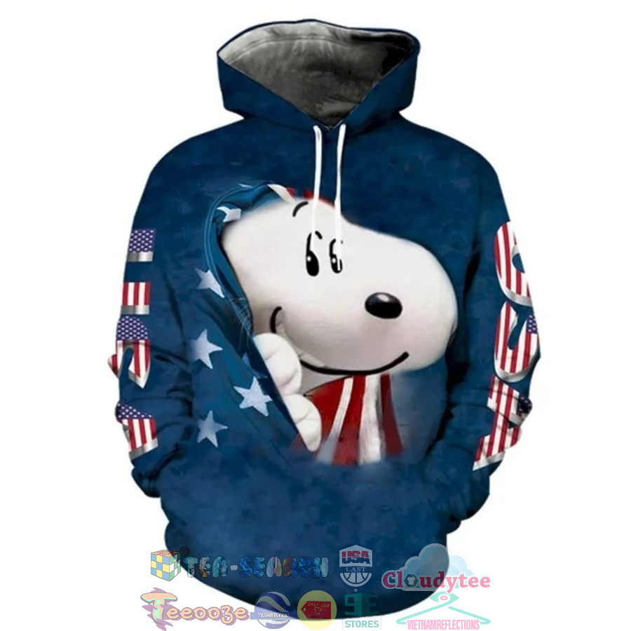 Snoopy American Flag 3D Hoodie Snoopy American Flag 3D Hoodie