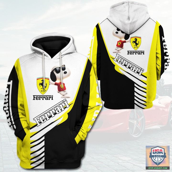Snoopy-Ferrari-3D-All-Over-Print-Hoodie-T-Shirt-1