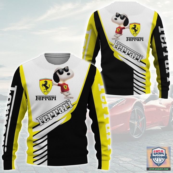 Snoopy-Ferrari-3D-All-Over-Print-Hoodie-T-Shirt-2