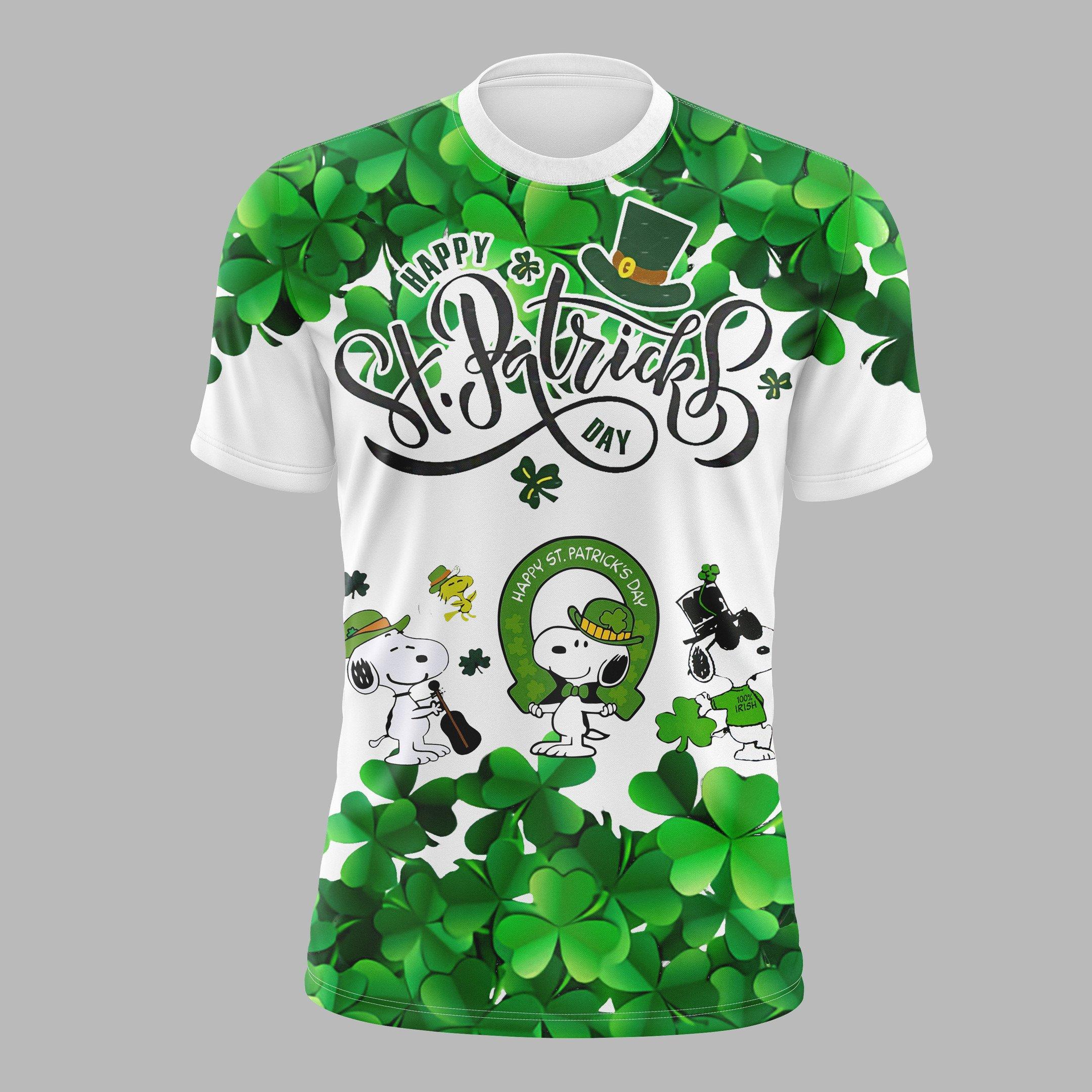 Snoopy Happy St Patrick’S Day 3D Shirt Snoopy Happy St Patrick’S Day 3D Shirt