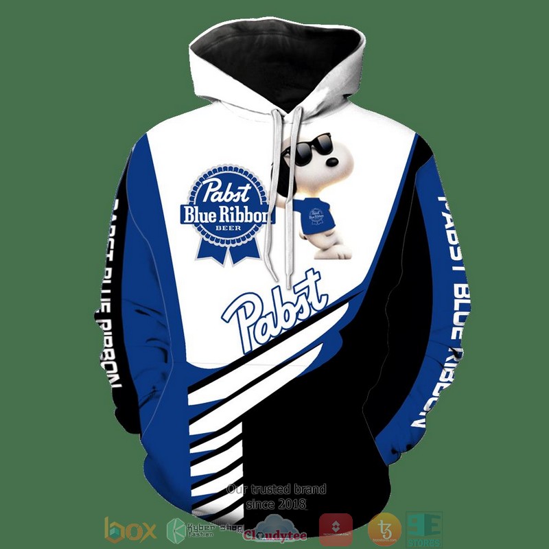 Snoopy Pabst Blue Ribbon 3D Shirt Snoopy Pabst Blue Ribbon 3D Shirt