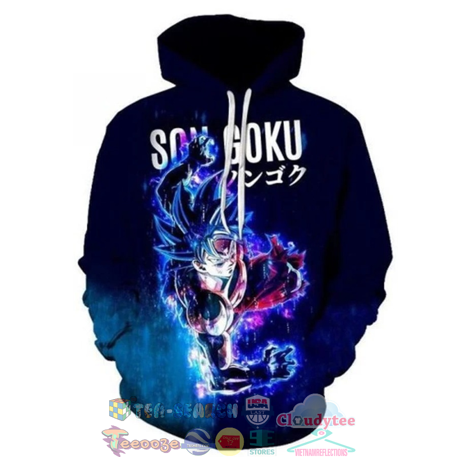 Son Goku Dragon Ball Z Neon 3D Hoodie Son Goku Dragon Ball Z Neon 3D Hoodie