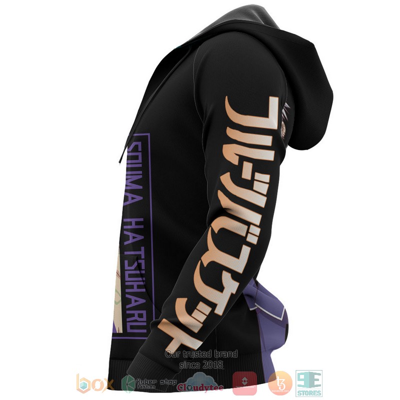 Souma Hatsuharu Fruits Basket Anime 3D Hoodie Souma Hatsuharu Fruits Basket Anime 3D Hoodie