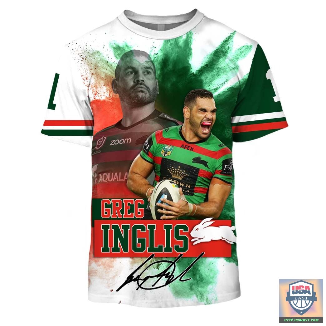 South Sydney Rabbitohs Greg Inglis Nrl 3D Hoodie T-Shirt South Sydney Rabbitohs Greg Inglis Nrl 3D Hoodie T-Shirt