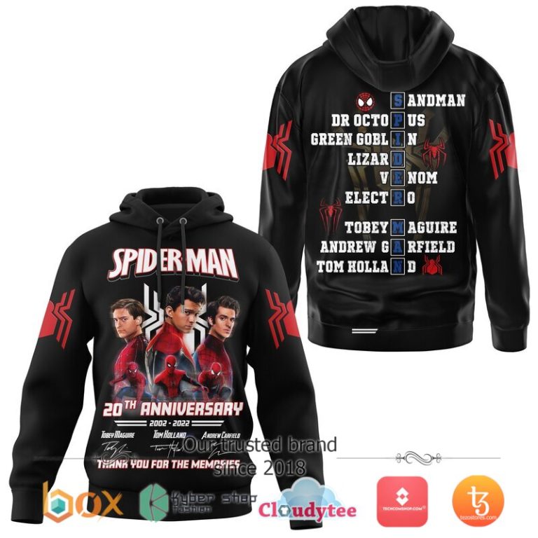 Spider-Man-20Th-Anniversary-3D-Hoodie-Shirt-2