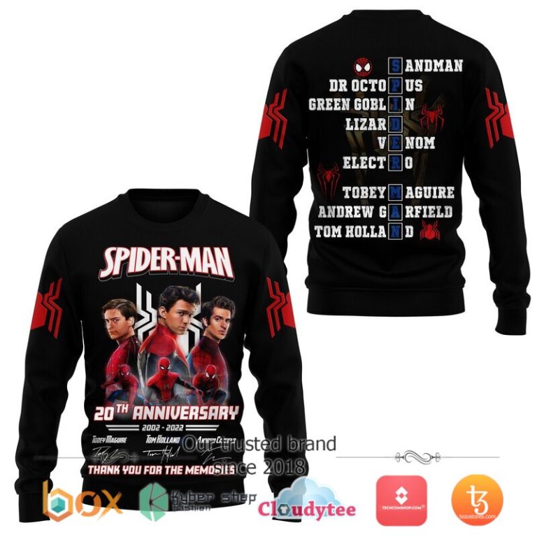 Spider-Man-20Th-Anniversary-3D-Hoodie-Shirt-3