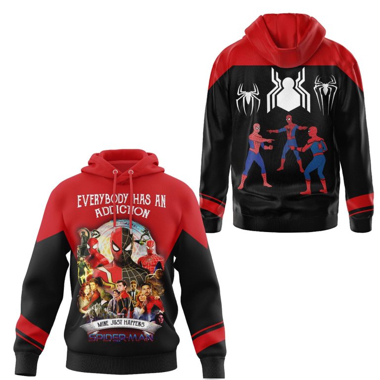 Spider-Man-Everybody-Has-An-Addiction-3D-Shirt-Hoodie-2