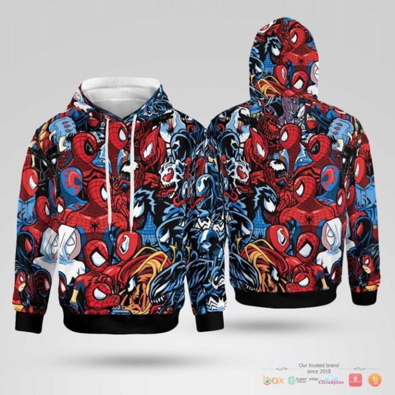 Spiderman-Vs-Symbiote-3D-Hoodie-Zip-Hoodie-2