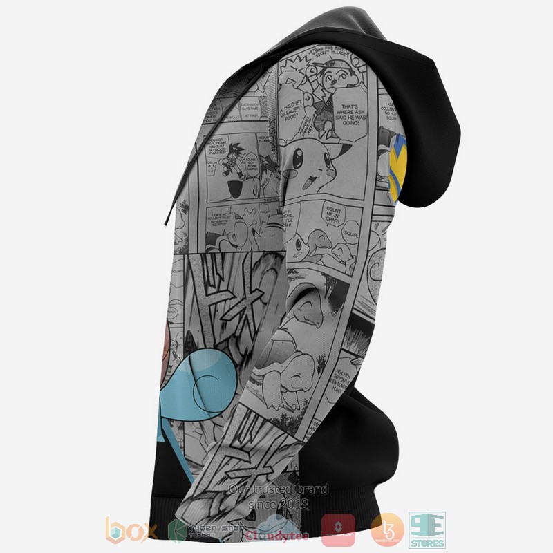 Squirtle Anime Pokemon Mix Manga 3D Hoodie Squirtle Anime Pokemon Mix Manga 3D Hoodie