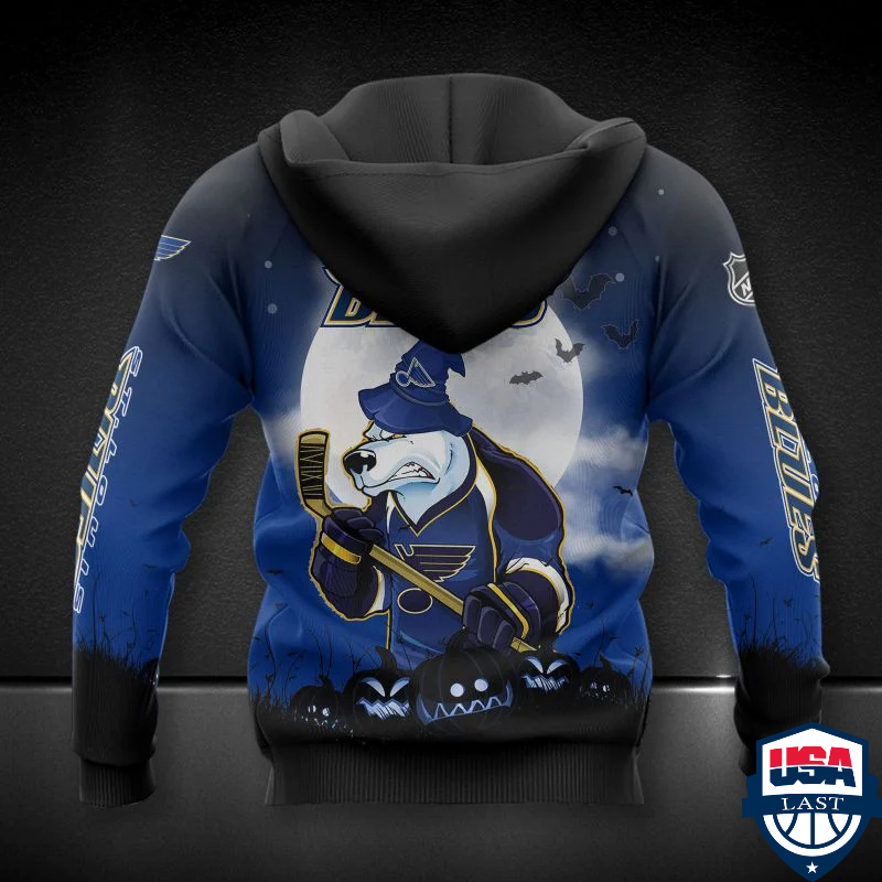 St. Louis Blues Nhl Halloween All Over Printed Hoodie St. Louis Blues Nhl Halloween All Over Printed Hoodie