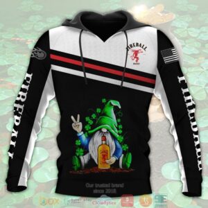 St. Patrick’S Day Gnome Fireball Cinnamon Whisky 3D Hoodie