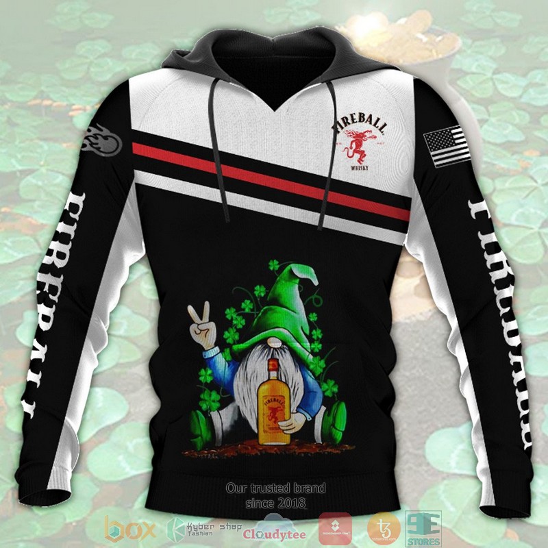 St. Patrick’S Day Gnome Fireball Cinnamon Whisky 3D Hoodie St. Patrick’S Day Gnome Fireball Cinnamon Whisky 3D Hoodie