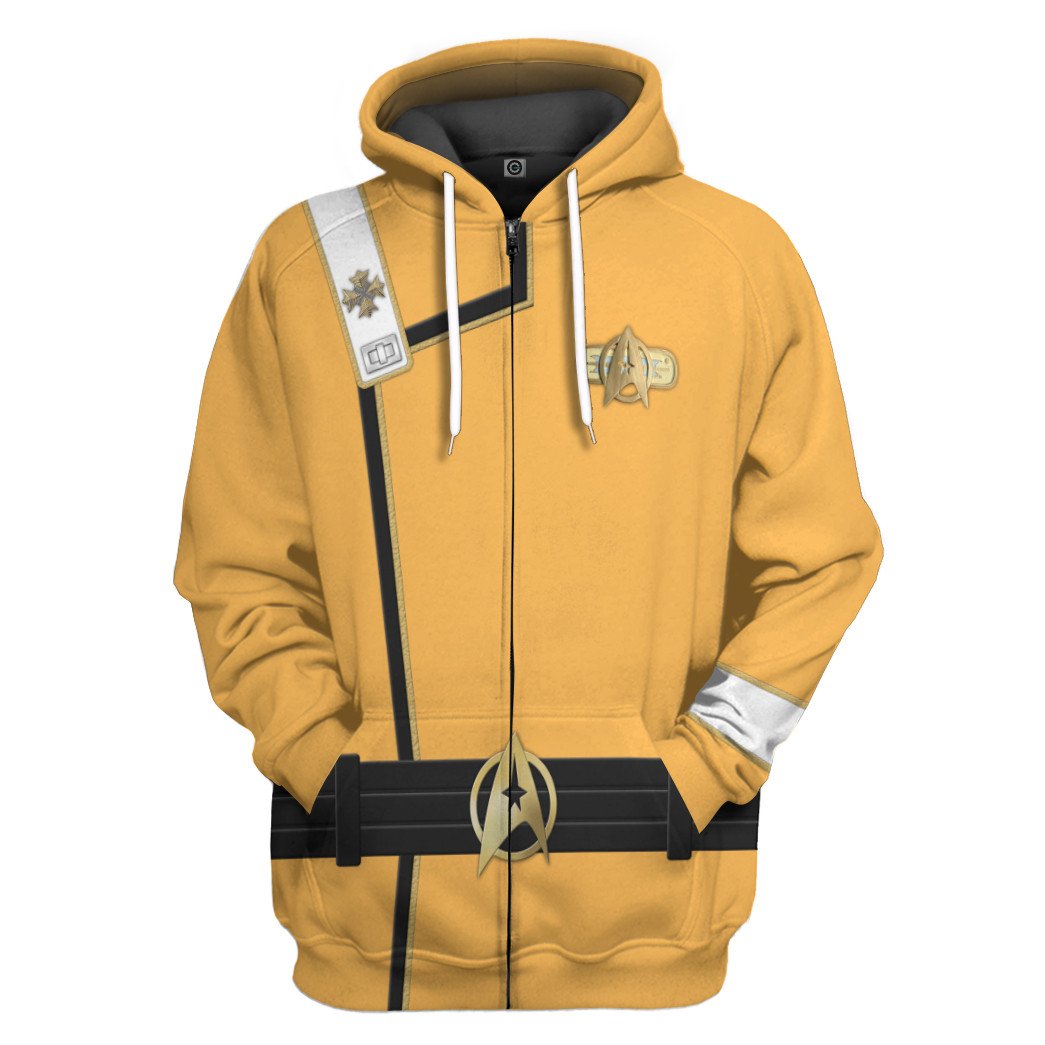 Star Trek Ii Vi Wrath Of Khan Starfleet Kirk Spock Yellow 3D Hoodie Star Trek Ii Vi Wrath Of Khan Starfleet Kirk Spock Yellow 3D Hoodie