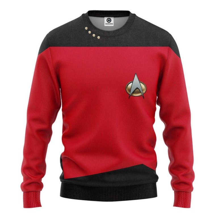 Star-Trek-The-Next-Generation-1987-1994-Red-3D-Hoodie-Shirt-2