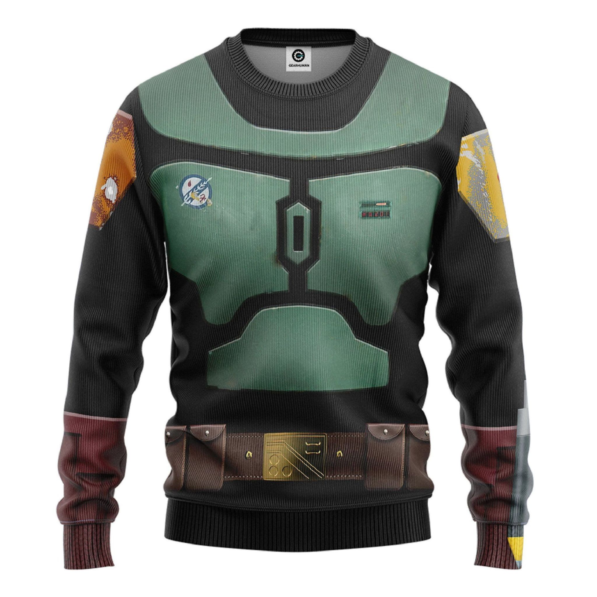 Star Wars Boba Fett In The Black Mando 3D Hoodie Star Wars Boba Fett In The Black Mando 3D Hoodie
