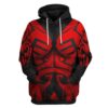Star Wars Darth Maul Cosplay 3D Hoodie