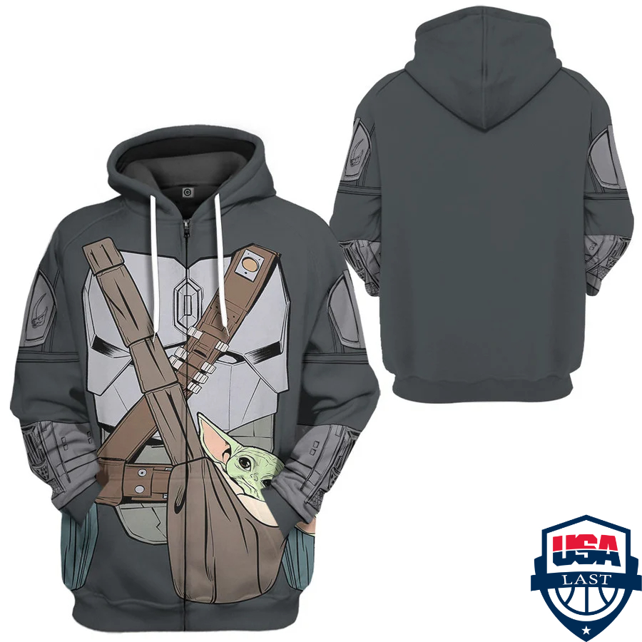 Star Wars Mandalorian Child Baby Yoda 3D Hoodie Apparel Star Wars Mandalorian Child Baby Yoda 3D Hoodie Apparel
