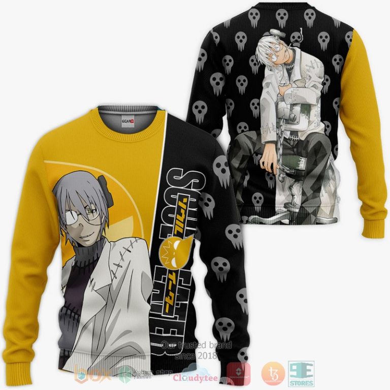 Stein-Franken-Soul-Eater-Anime-3D-Hoodie-Bomber-Jacket-2