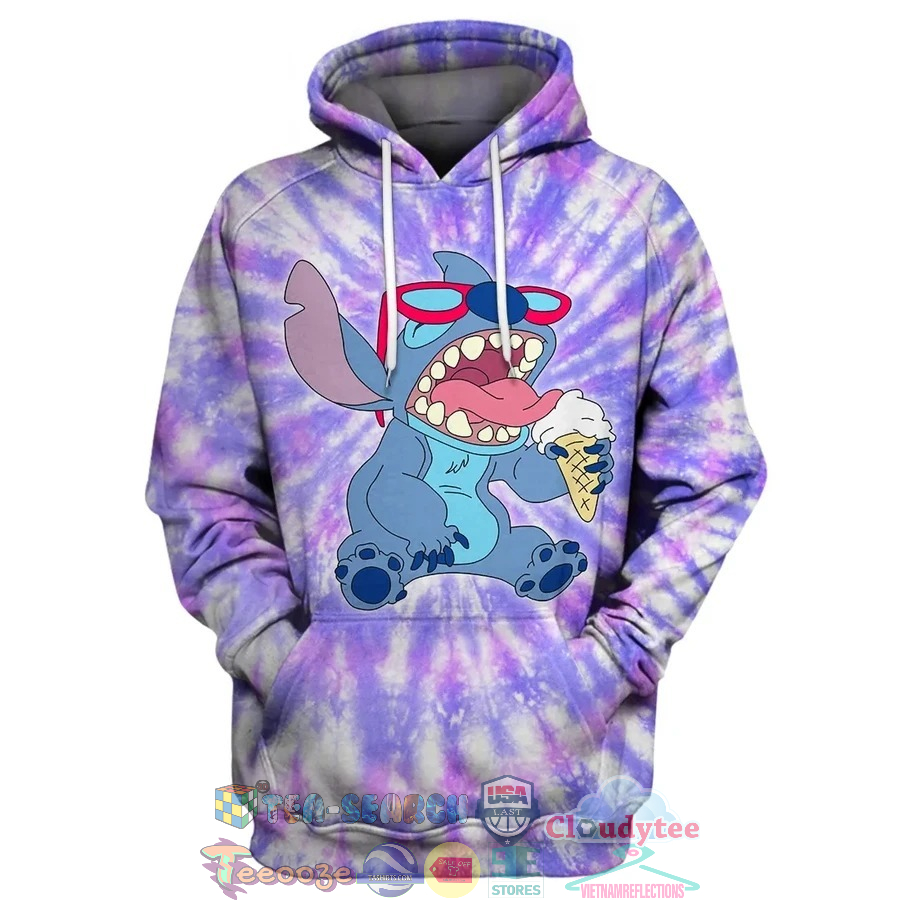 Stitch Tie Dye 3D Hoodie Stitch Tie Dye 3D Hoodie