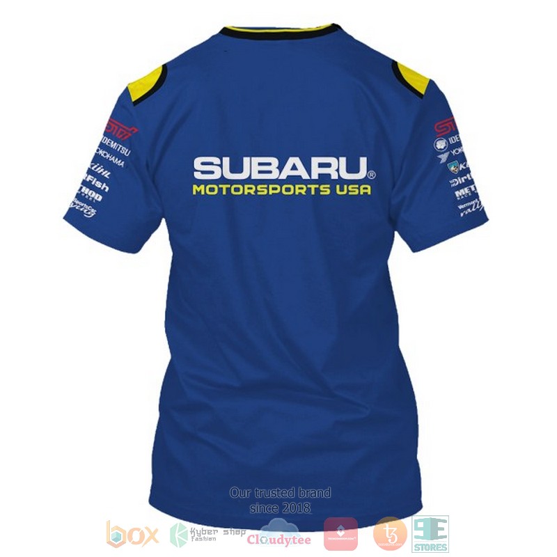 Subaru Motorsports Usa Blue 3D Shirt Subaru Motorsports Usa Blue 3D Shirt