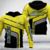 Subway Polka Dot Pattern Yellow Black 3D Hoodie
