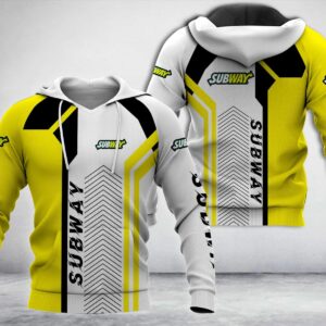 Subway Yellow White 3D Hoodie
