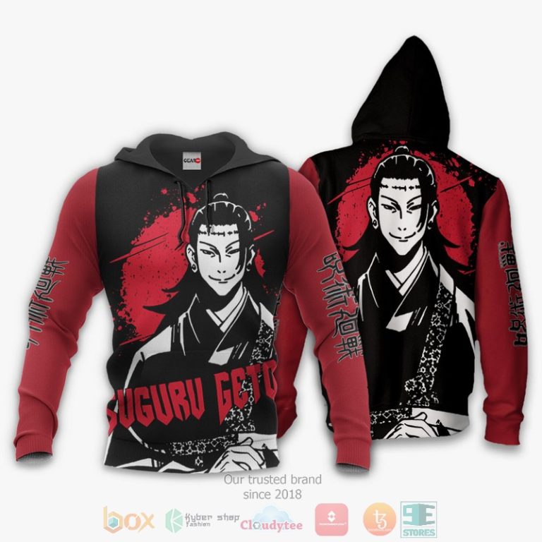 Suguru-Geto-Jujutsu-Kaisen-Anime-Monochrome-3D-Hoodie-Bomber-Jacket-3