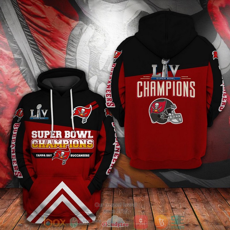 Super Bowl Liv Champions Nfl Tampa Bay Buccaneers 3D Hoodie Super Bowl Liv Champions Nfl Tampa Bay Buccaneers 3D Hoodie