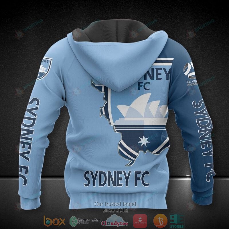 Sydney Fc Blue 3D Hoodie Sydney Fc Blue 3D Hoodie