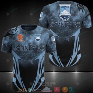 Sydney Fc Cyan Blue 3D Hoodie
