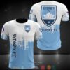 Sydney Fc White Blue 3D Shirt