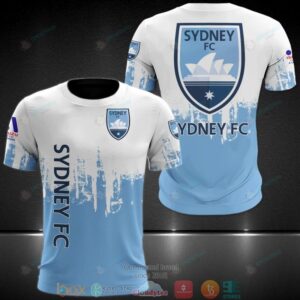 Sydney Fc White Blue 3D Shirt