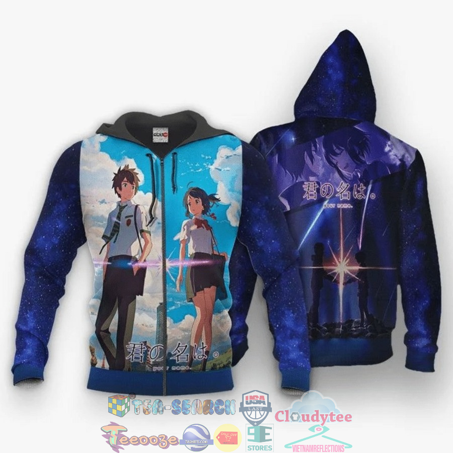 Tachibana Taki And Miyamizu Mitsuha Kimi No Na Wa 3D Hoodie Tachibana Taki And Miyamizu Mitsuha Kimi No Na Wa 3D Hoodie