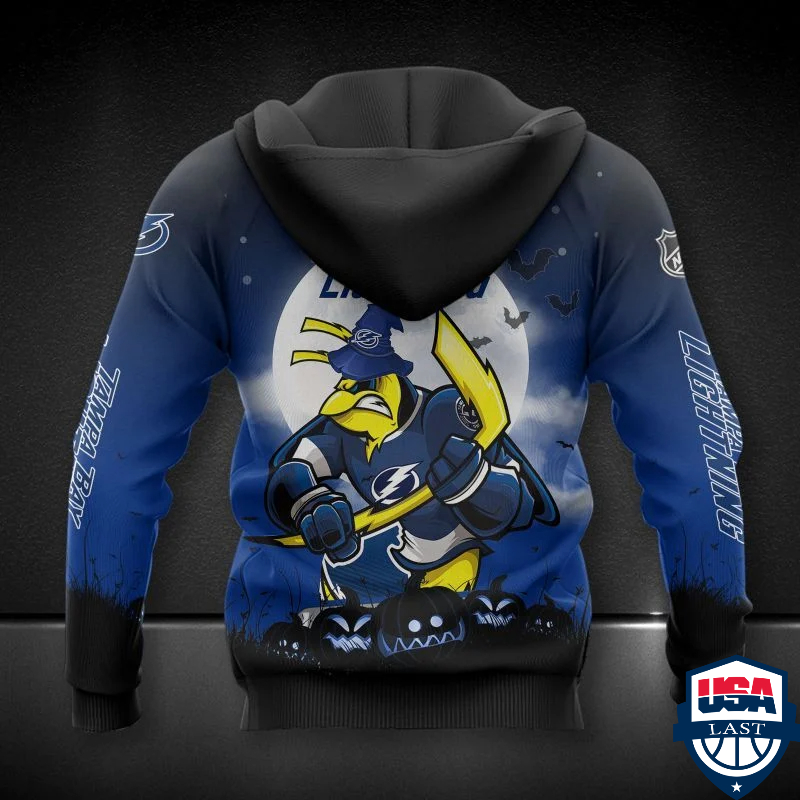 Tampa Bay Lightning Nhl Haloween All Over Printed Hoodie Tampa Bay Lightning Nhl Haloween All Over Printed Hoodie