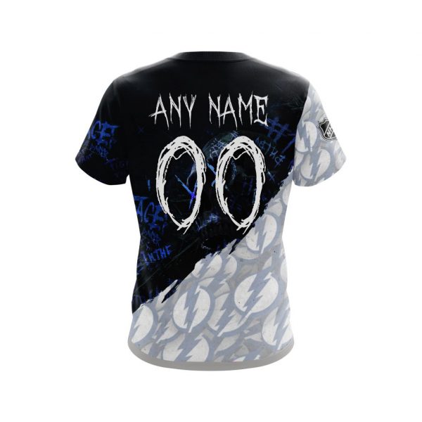 Tampa Bay Lightning Personalized Nhl Skull Style 3D Shirt Tampa Bay Lightning Personalized Nhl Skull Style 3D Shirt
