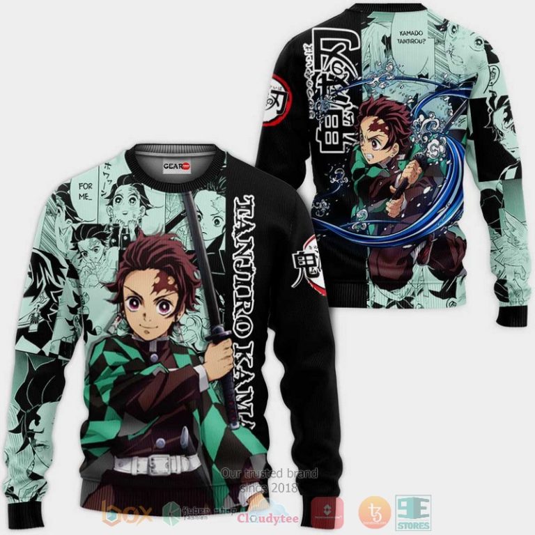 Tanjiro-Kamado-Kimetsu-Anime-Manga-Style-3D-Hoodie-Bomber-Jacket-2