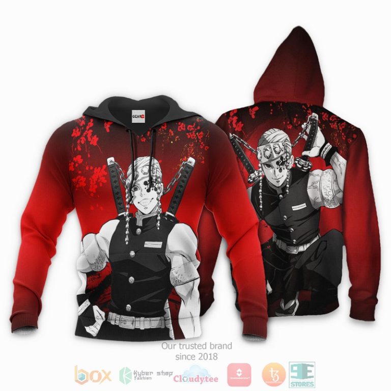 Tengen-Uzui-Kimetsu-Anime-Japan-Art-3D-Hoodie-Bomber-Jacket-3