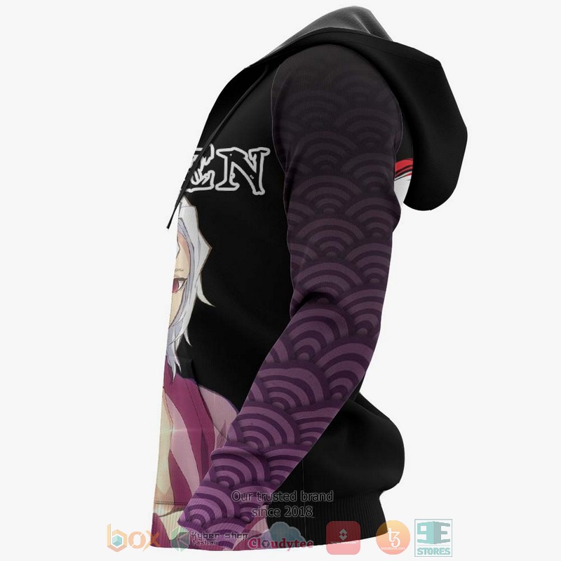 Tengen Uzui No Makeup Kimetsu Anime 3D Hoodie Tengen Uzui No Makeup Kimetsu Anime 3D Hoodie