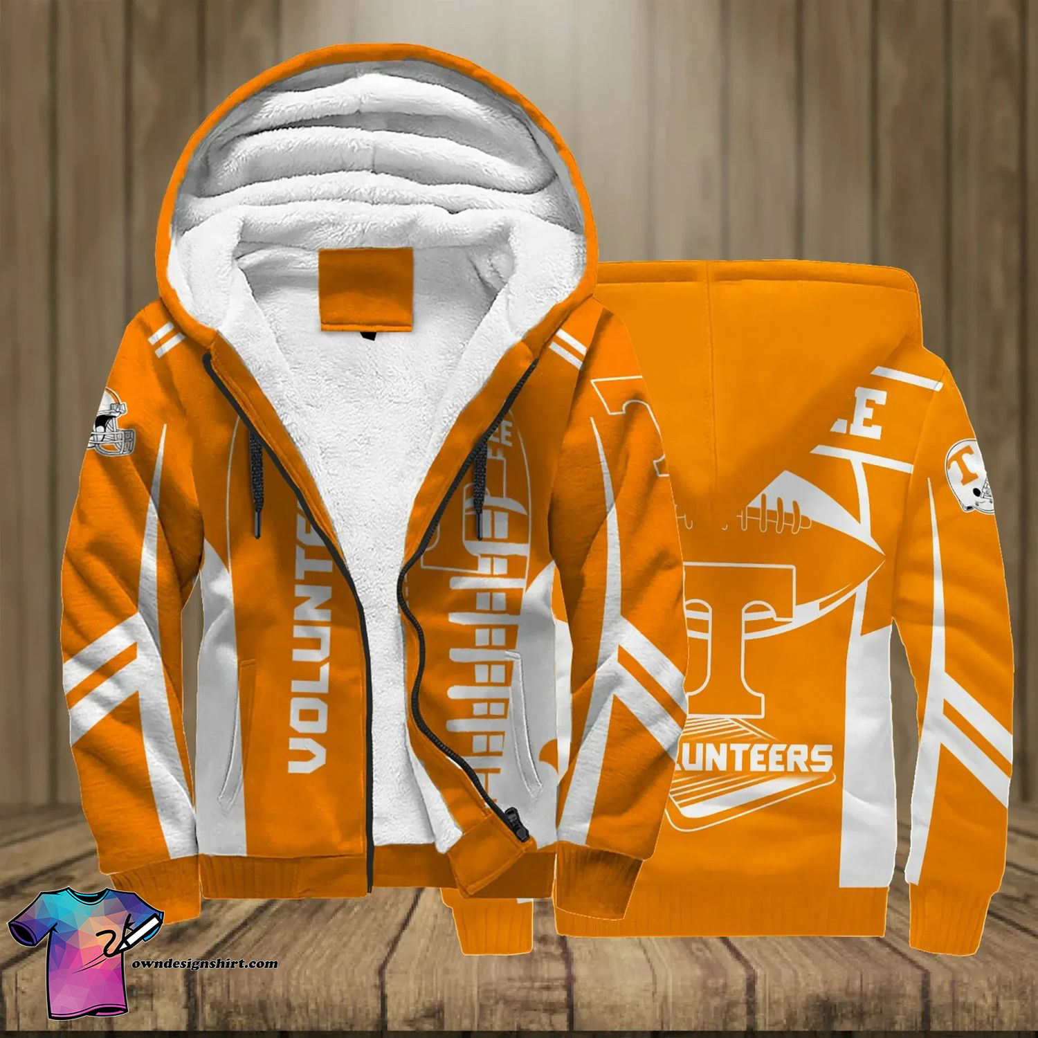 Tennessee Volunteers Football Team Full Print Fleece Hoodie Tennessee Volunteers Football Team Full Print Fleece Hoodie