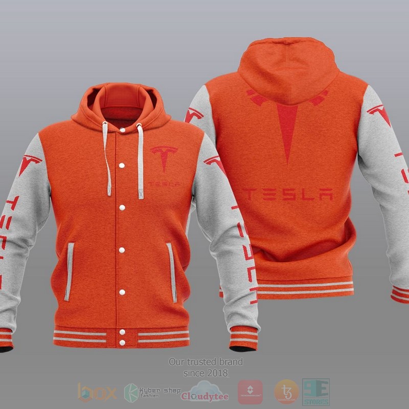 Tesla Car Baseball Jacket Hoodie Tesla Car Baseball Jacket Hoodie