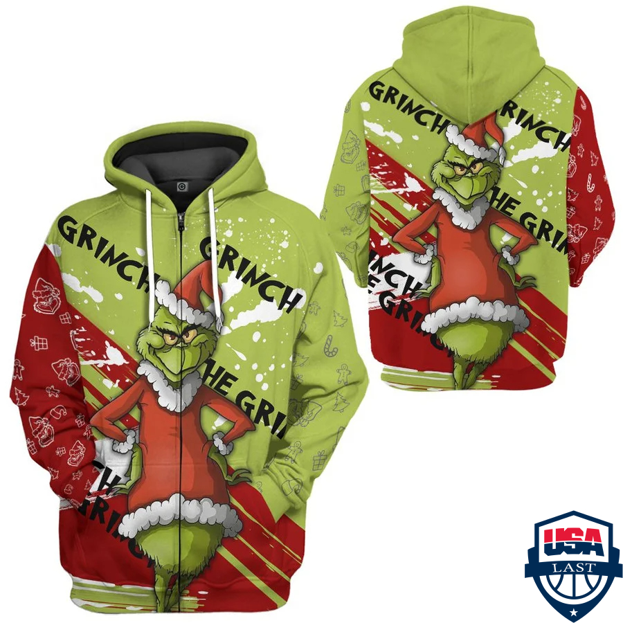 The Grinch Ver 1 3D Hoodie Apparel The Grinch Ver 1 3D Hoodie Apparel
